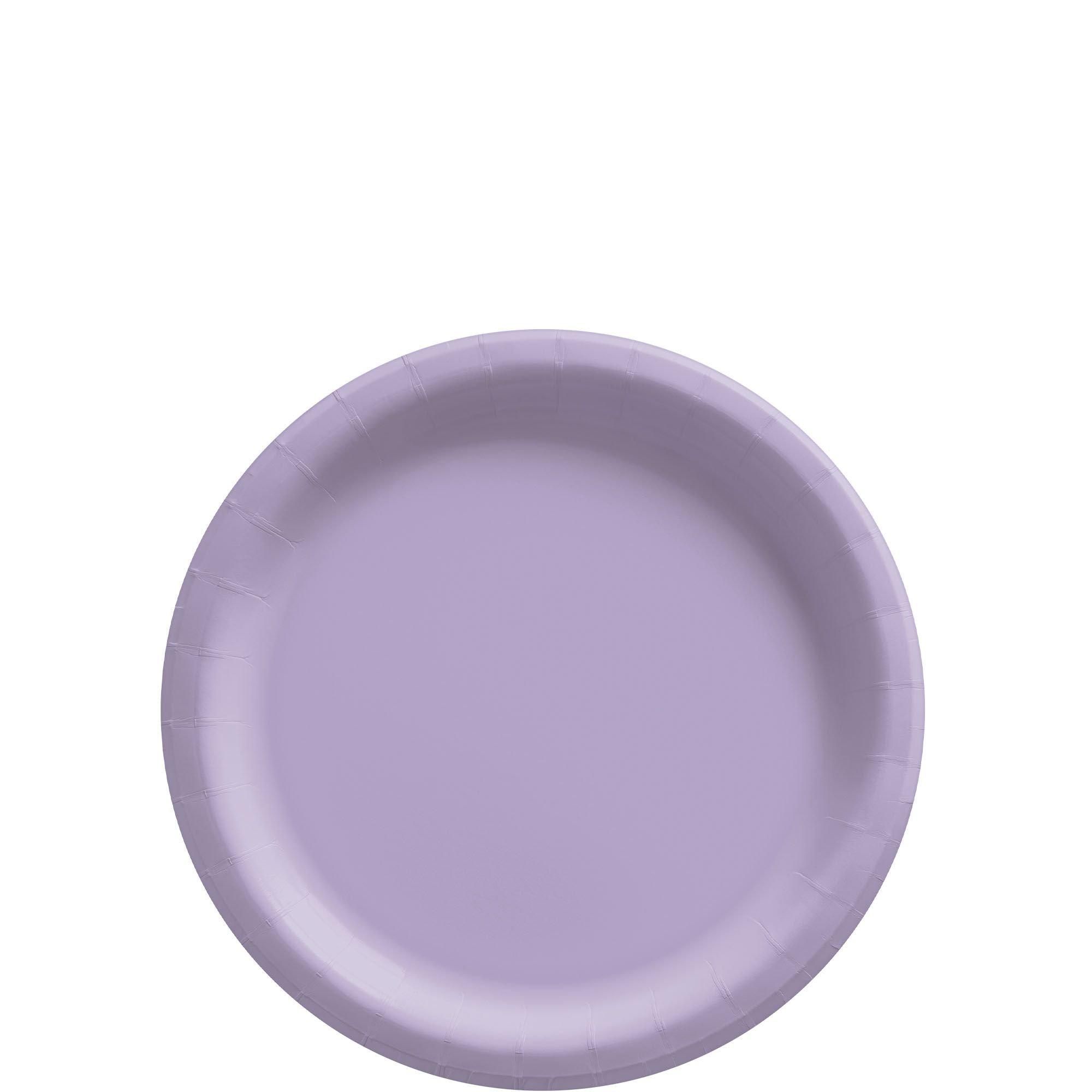 Lavender Extra Sturdy Paper Dessert Plates 6.75in 50ct Party City